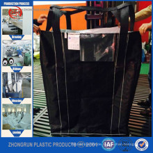 Carbon black super säcke, big bag jumbo bag size, fibc mit offenen top bottom entladung mit fabrik preis